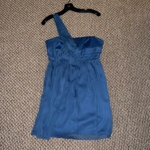 BCBG generation dress- blue one shoulder dress- size 6